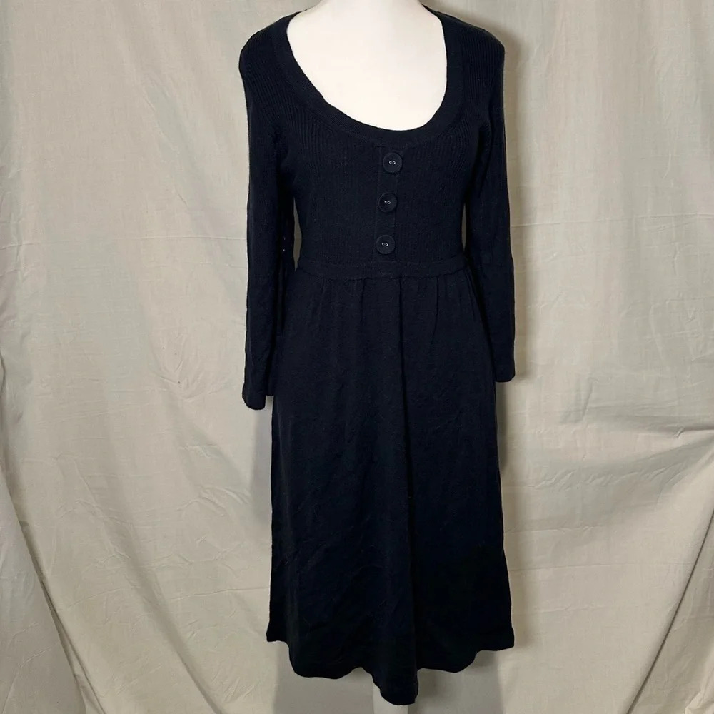 navy blue Dressbarn lightweight sweater dress size large